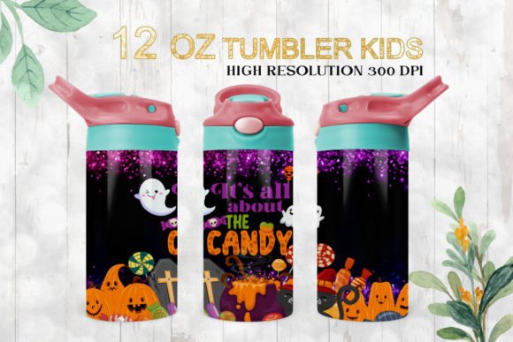 12oz Tumbler Kids Halloween Wrap