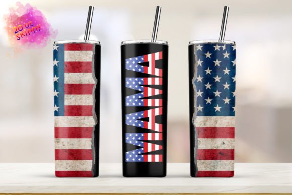 20oz Tumbler Mama American