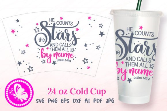 24oz Cold Cup Wrap Tumbler Psalm 147 4