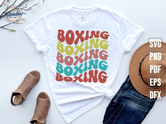 Boxing SVG, Wavy Text