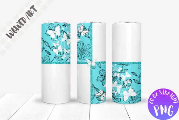 Butter Fly 20 Oz Skinny Tumbler Wrap