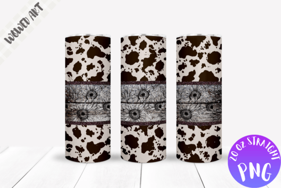 Cow Skin 20 Oz Skinny Tumbler Wrap