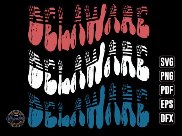 Delaware State Vintage SVG Sublimation