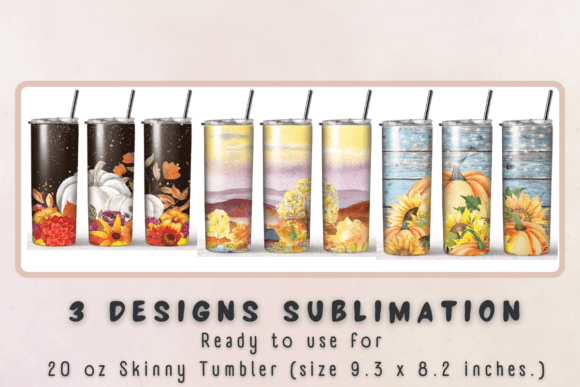 Fall Pumpkin Sublimation Tumbler