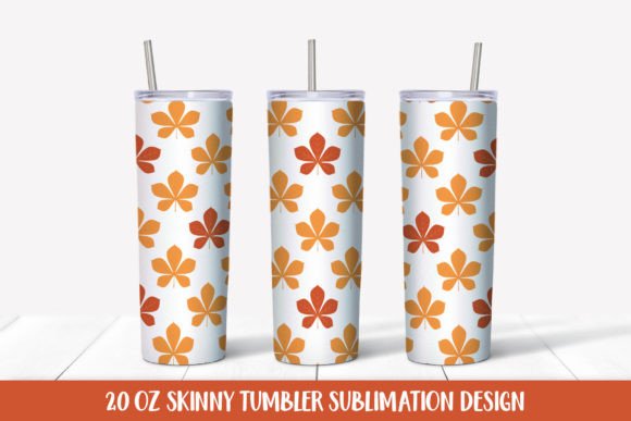 Fall Tumbler Wrap Sublimation. Chestnut