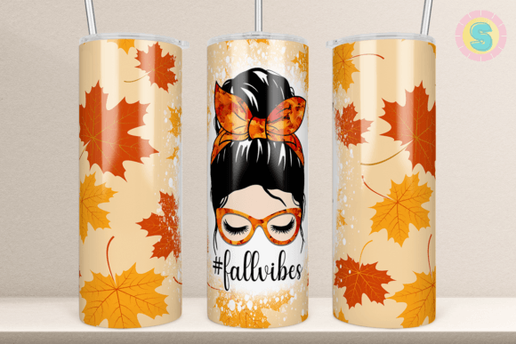 Fall Vibes 20Oz Tumbler Wrap Sublimation