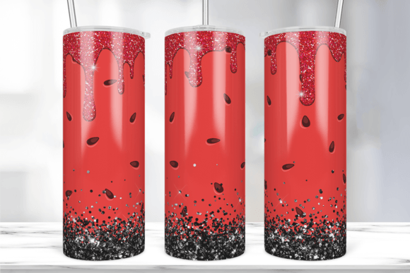 Glitter Watermelon 20oz Tumbler Wrap