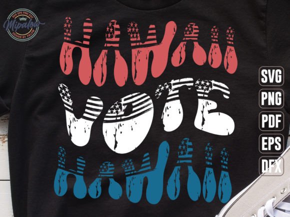 Hawaii Vote State Vintage SVG