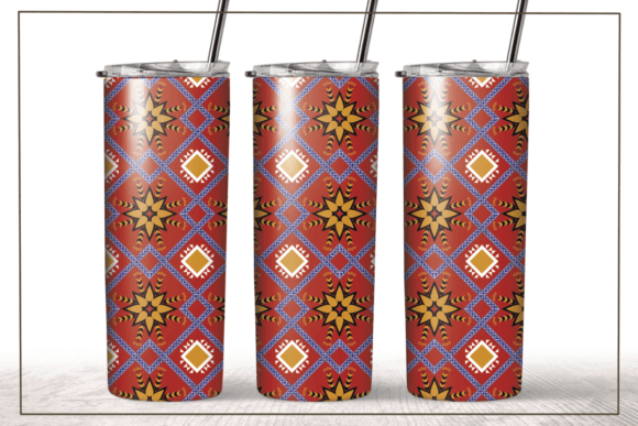 Mexican Geometric Ethnic Art Tumbler