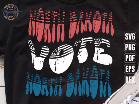 North Dakota Vote State Vintage SVG Subl