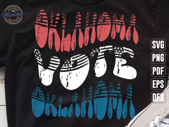 Oklahoma Vote State Vintage SVG Sublimat