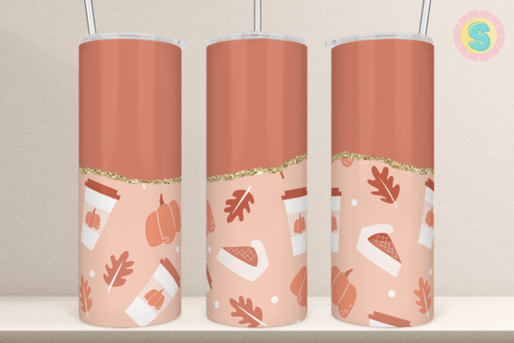 Pumpkin Latte Fall 20Oz Tumbler Wrap