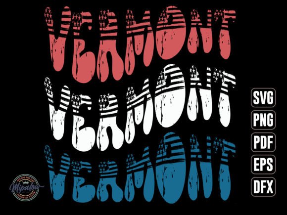 Vermont State Vintage SVG Sublimation